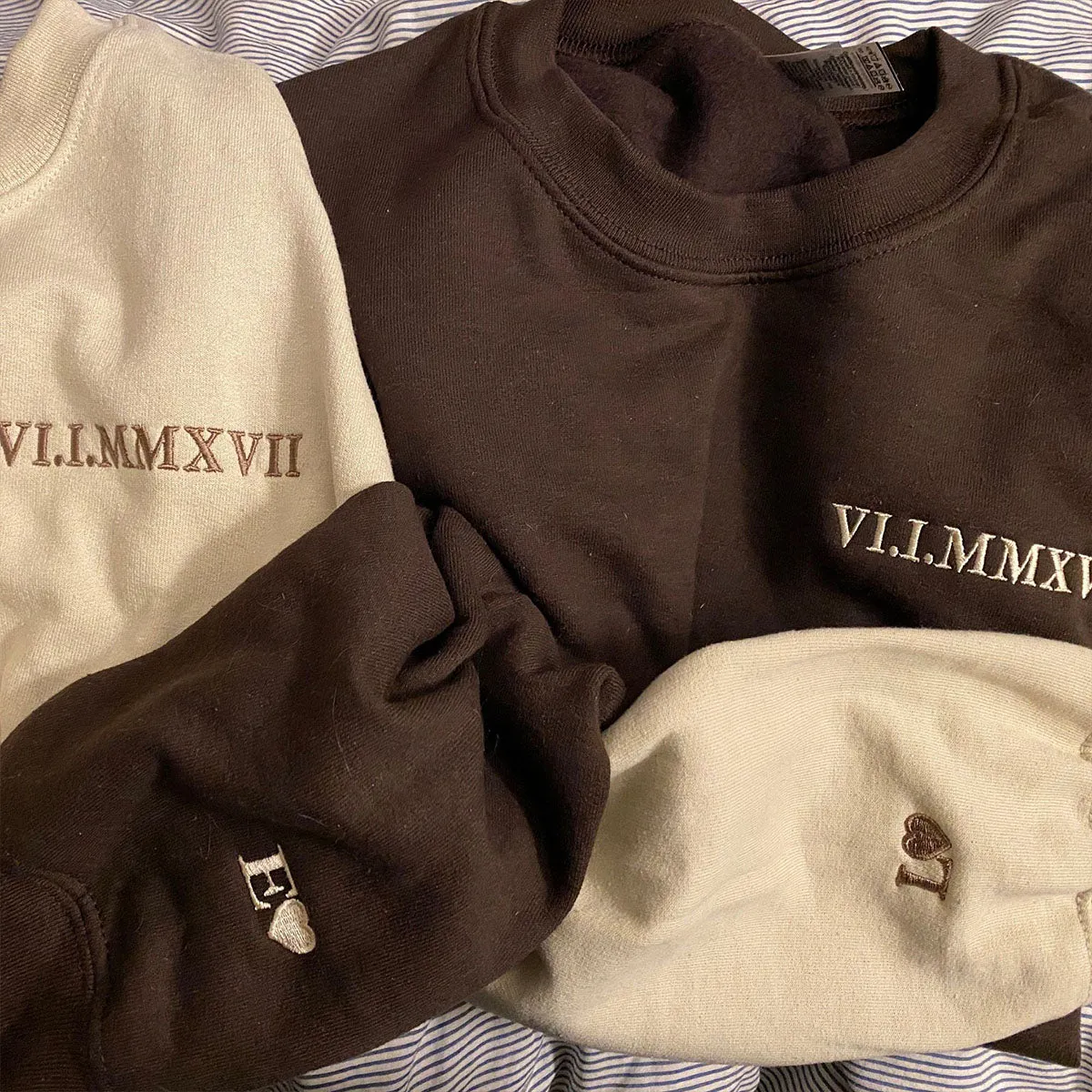 The Boss The Real Boss Hoodie or Sweatshirt, Custom Embroidered for Couple Valentine's Gifts