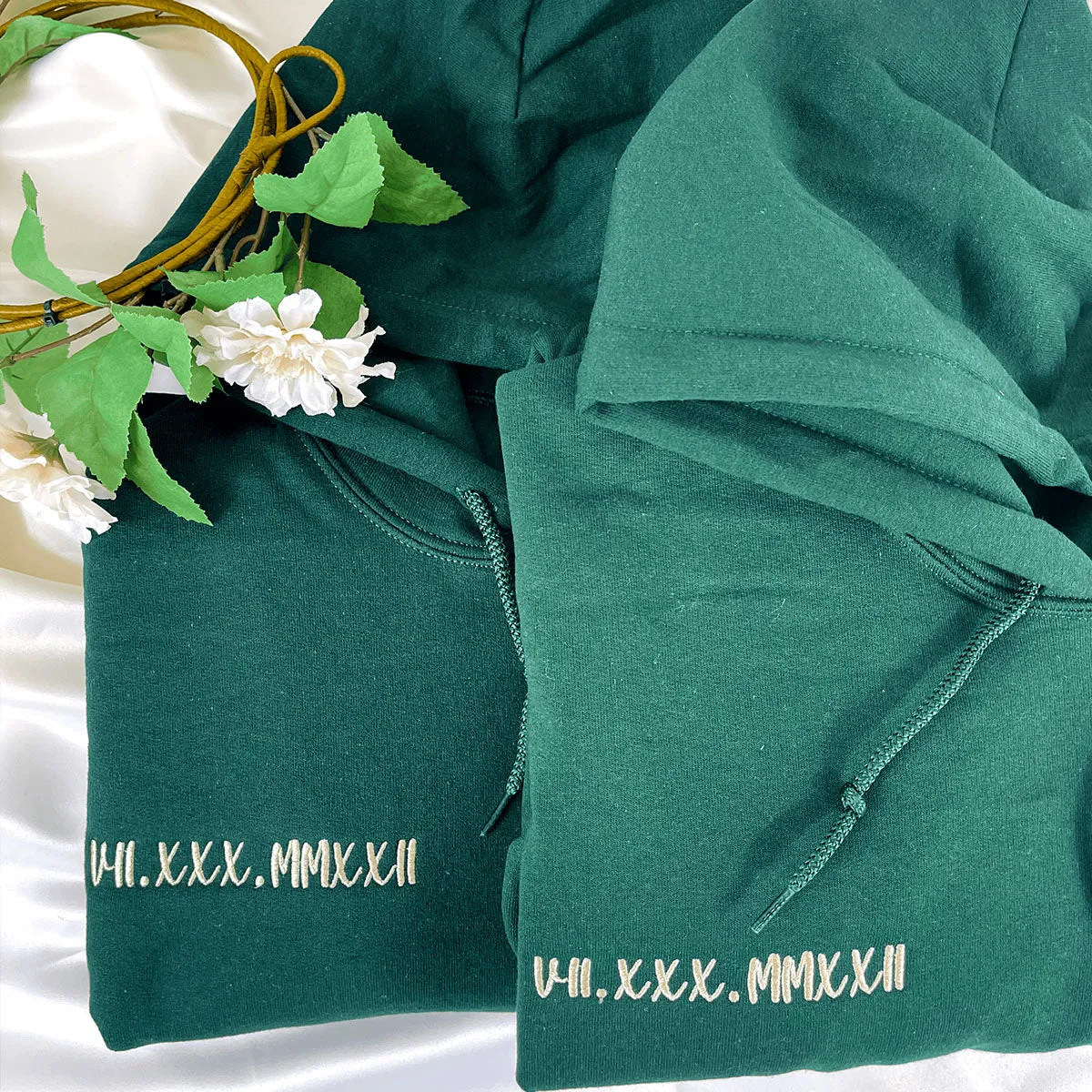 The Boss The Real Boss Hoodie or Sweatshirt, Custom Embroidered for Couple Valentine's Gifts