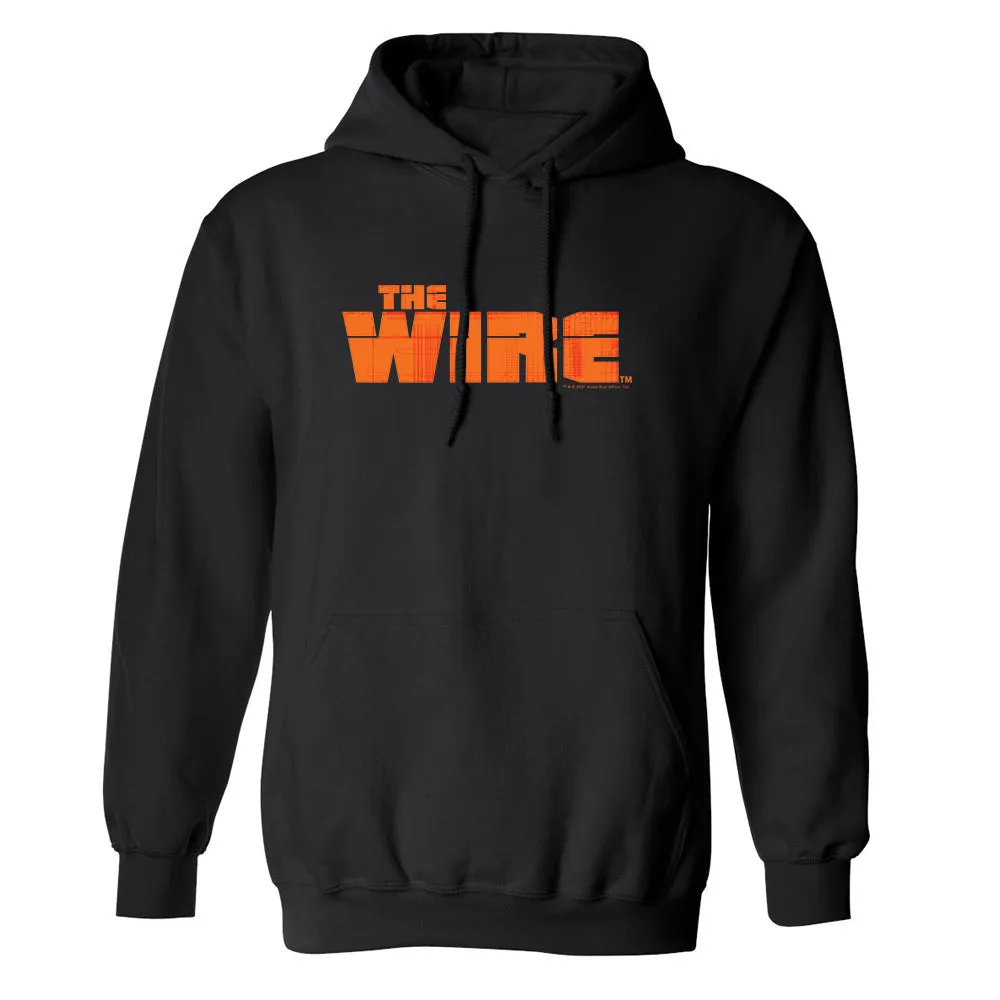 The Wire Orange Logo Fleece Hooded Sweatshirt