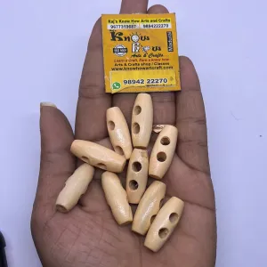 Toggle buttons olive shape wooden coat 20 Piece