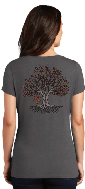 Tree of Life Tee-Heather Charcoal