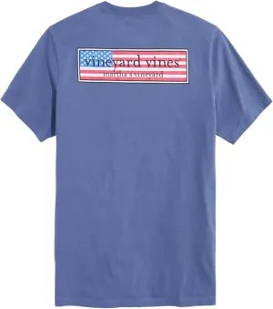 vineyard vines Men's Classic USA Logo Box Short-Sleeve Pocket Tee