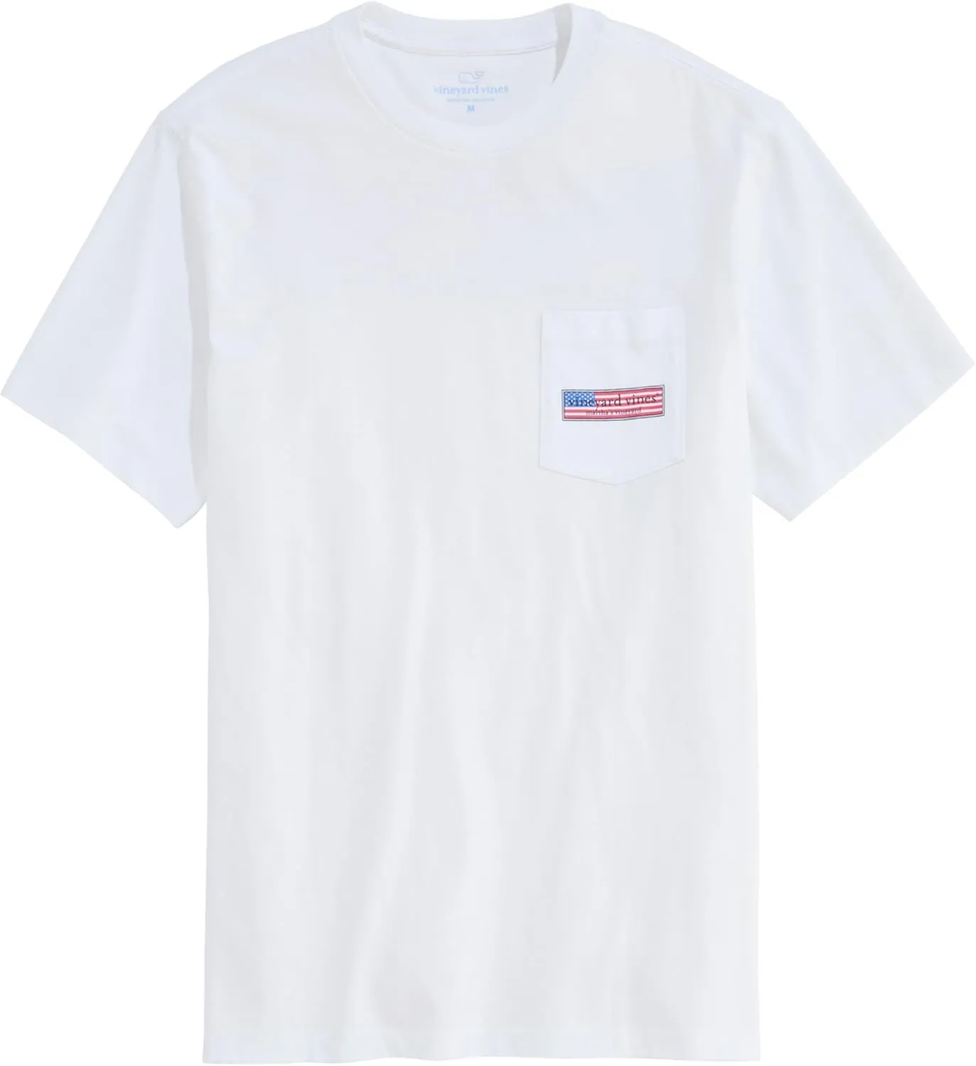 vineyard vines Men's Classic USA Logo Box Short-Sleeve Pocket Tee