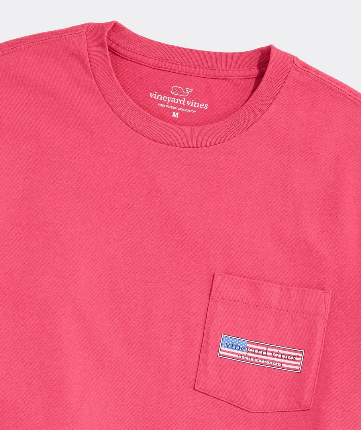 vineyard vines Men's Classic USA Logo Box Short-Sleeve Pocket Tee