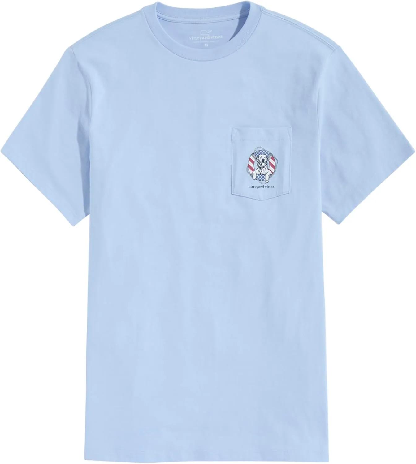 vineyard vines Men's USA Dog Life Ring Short-Sleeve Pocket Tee