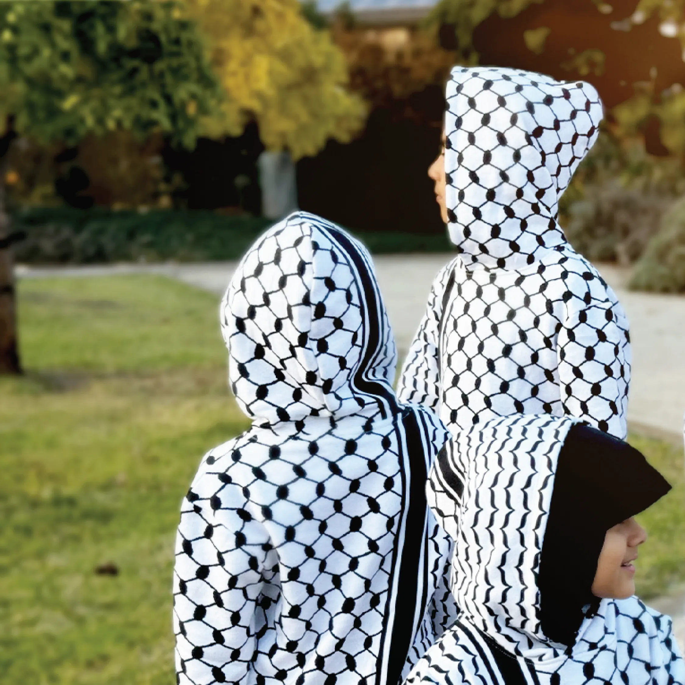 Winter Exclusive: White & Black Keffiyeh Hoodies - First in Australia!