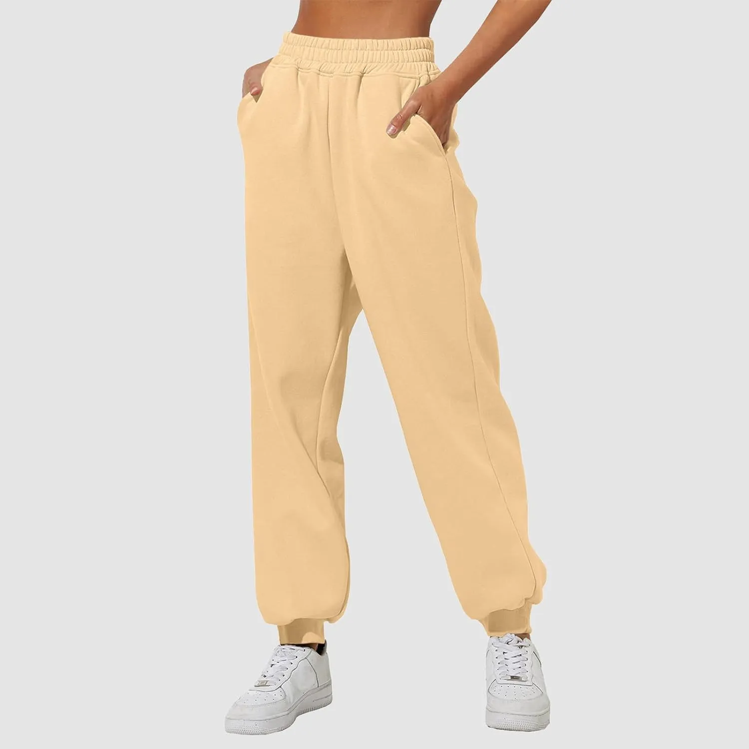 Women Cotton Linen Summer Y2K Fashion Pant Trousers High Waist Stretchy Loose Fit Trouser Trendy