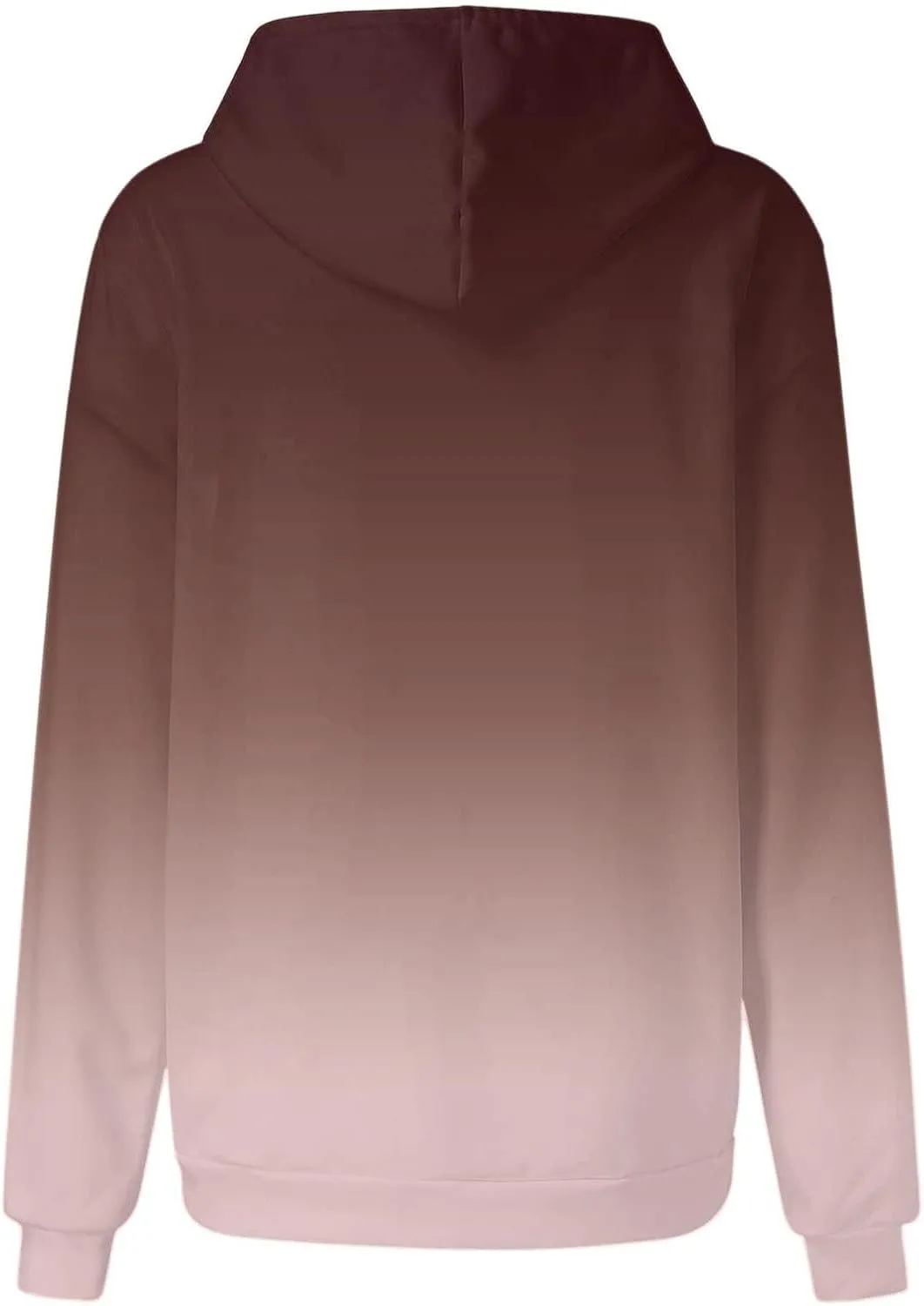 Women Gradient Color Oversized Hoodies Trendy 2024 Pullover Sweatshirts Comfort Sweatshirt Tops Fall Fashion Clothes