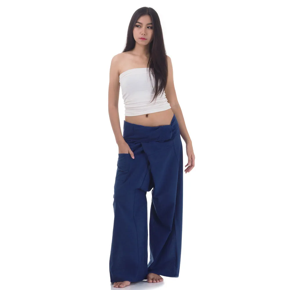 Women's Thai Fisherman Pants Oceanic Navy