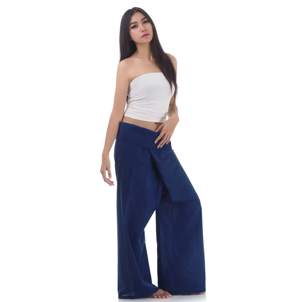 Women's Thai Fisherman Pants Oceanic Navy